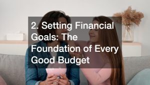 a couple setting financial goals and planning to save money